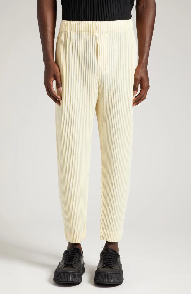 Homme Plissé Issey Miyake Montly Colors Pleated Pants in 51-Lt. yellow Cover