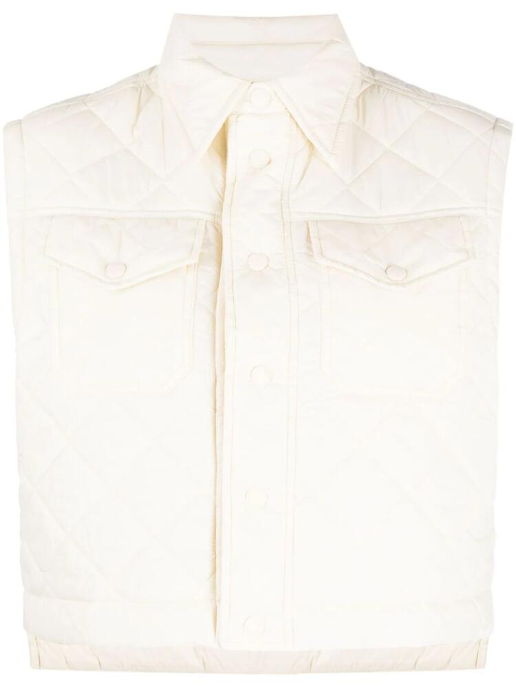 Polo Ralph Lauren diamond-quilted cropped gilet - Neutrals Cover