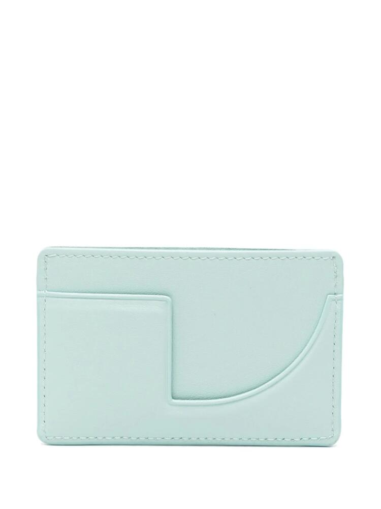 Patou JP leather cardholder - Blue Cover