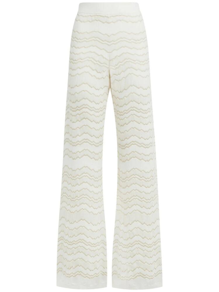 Missoni zigzag high-waisted trousers - Neutrals Cover