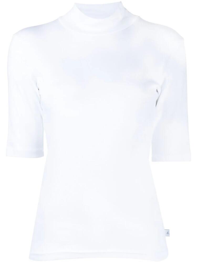 agnès b. Vian mock-neck T-shirt - White Cover