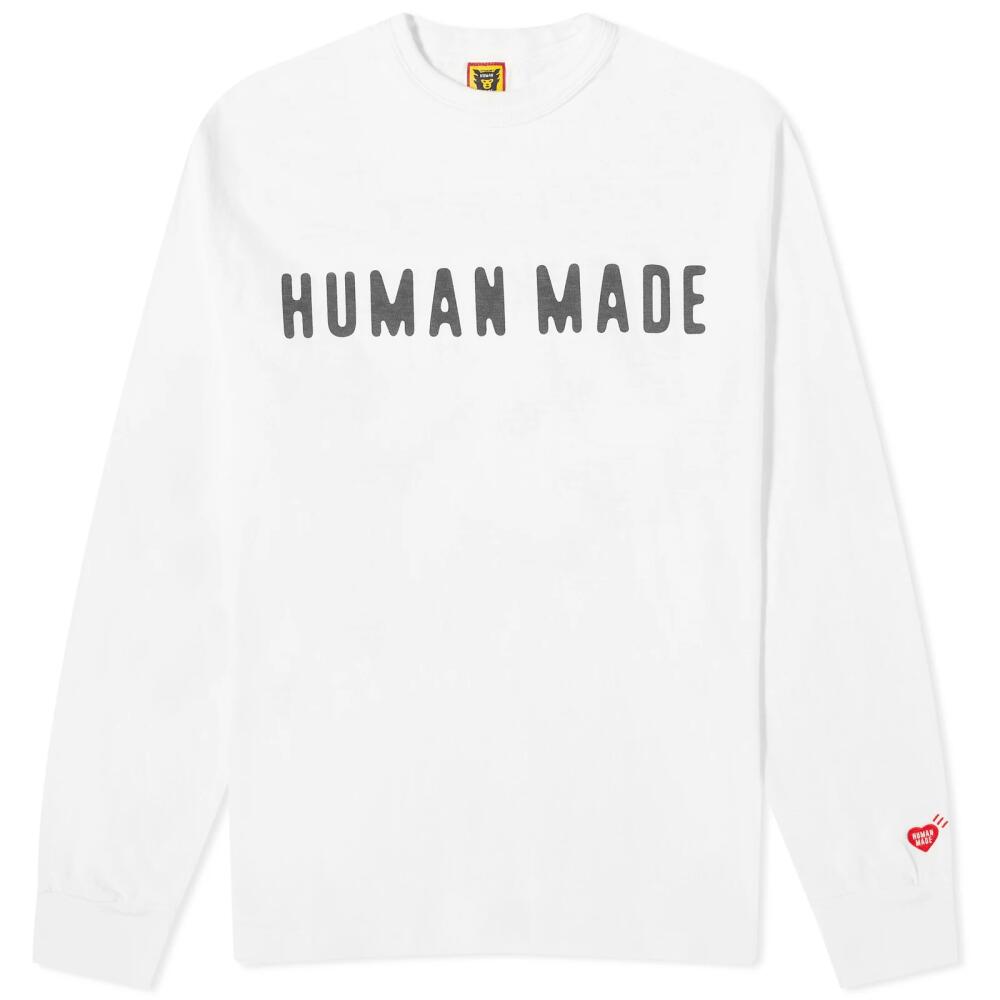 Human Made Men's Arch Logo Long Sleeve T-Shirt in White Cover