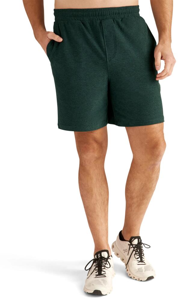 Beyond Yoga Take It Easy Sweat Shorts in Midnight Green Heather Cover