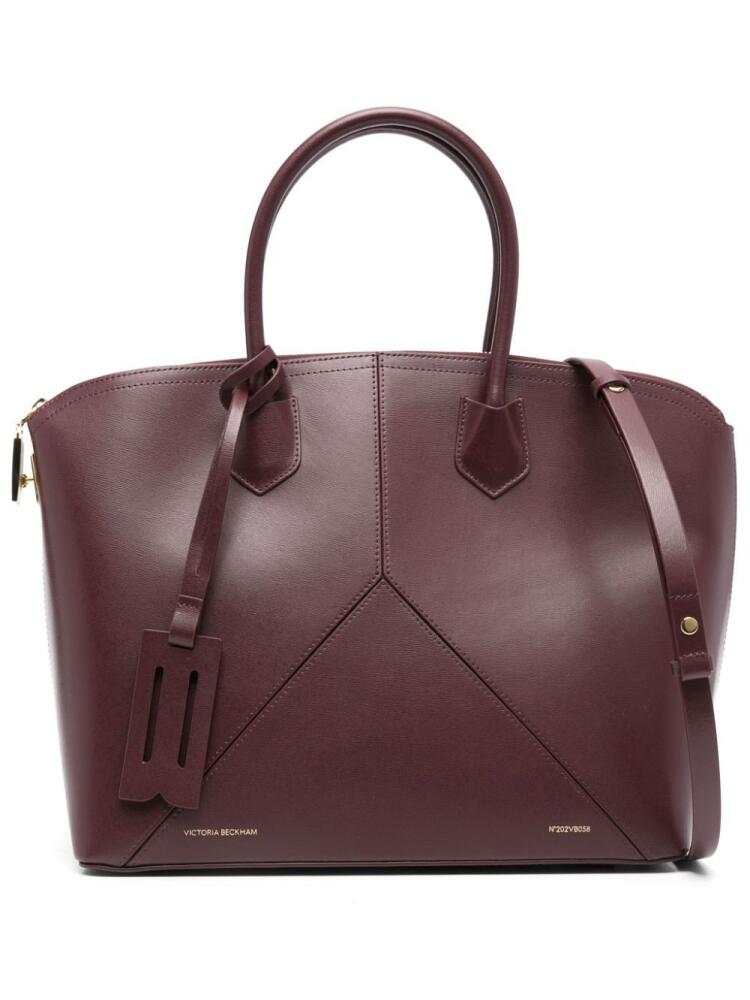 Victoria Beckham panelled leather tote bag - Red Cover