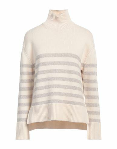 Peserico Easy Woman Turtleneck Ivory Virgin Wool, Cashmere, Polyester, Polyamide, Alpaca wool Cover