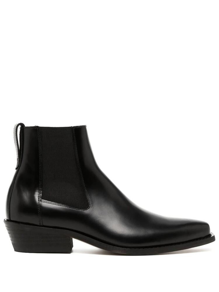 OUR LEGACY Cyphre pointed leather boots - Black Cover