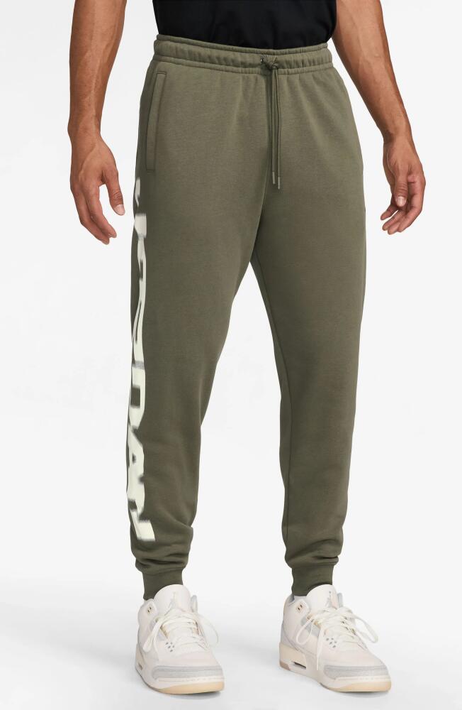 Jordan MVP Fleece Joggers in Medium Olive/Sail Cover