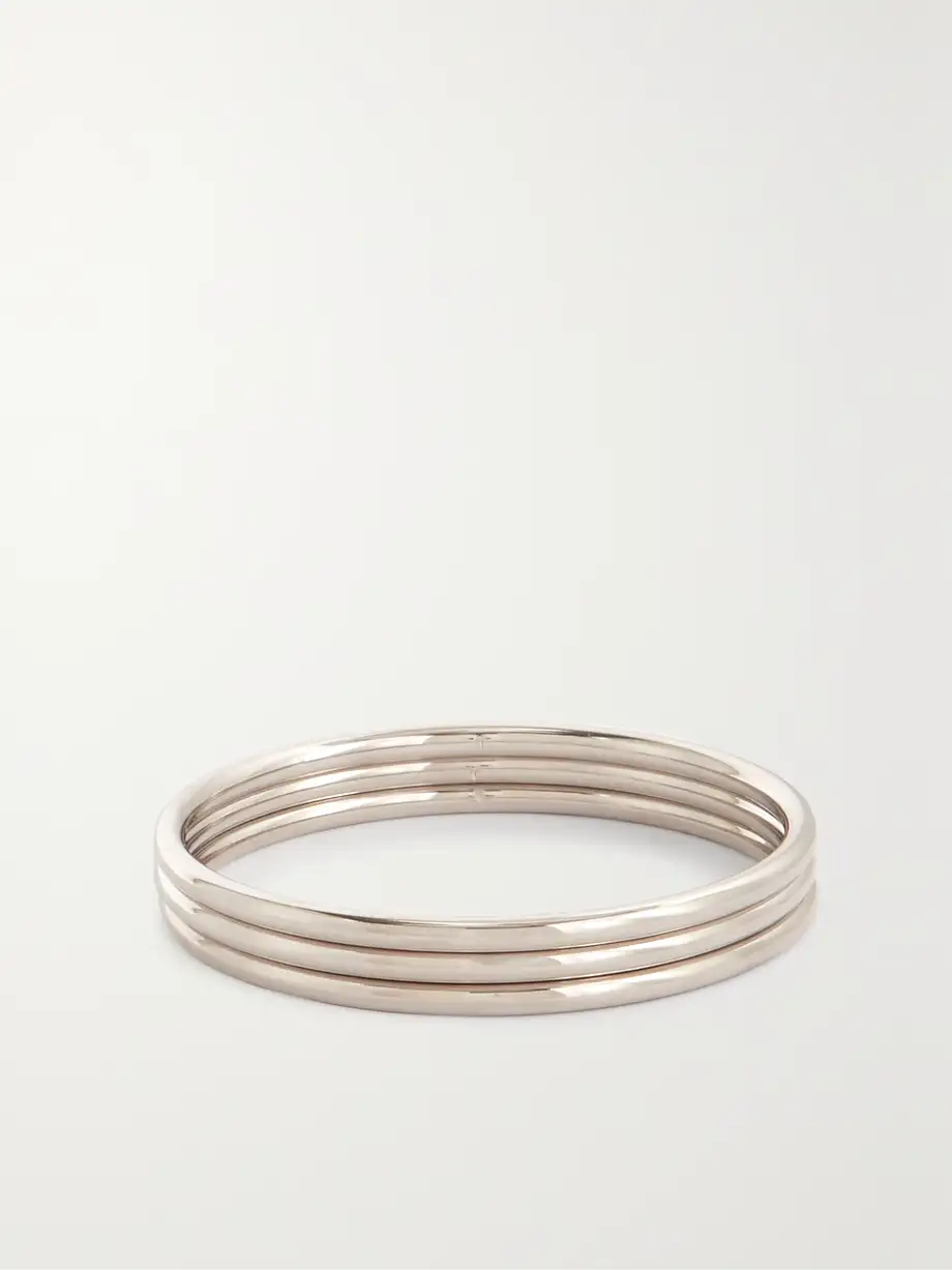 Jennifer Fisher - Classic Cylinder Set Of Three Silver-plated Bangles - One size Cover