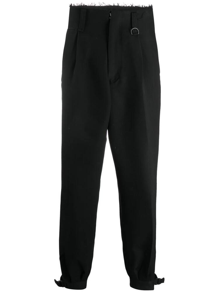 AMBUSH raw-edge high-waisted trousers - Black Cover