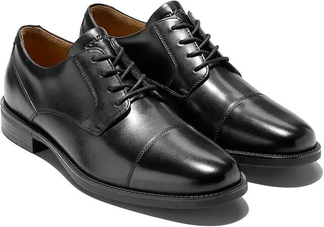 Cole Haan Bedford Cap-Toe Oxfords (Black) Men's Lace-up Boots Cover