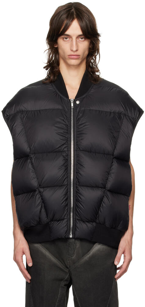 Rick Owens Black Porterville Luxor Flight Down Vest Cover