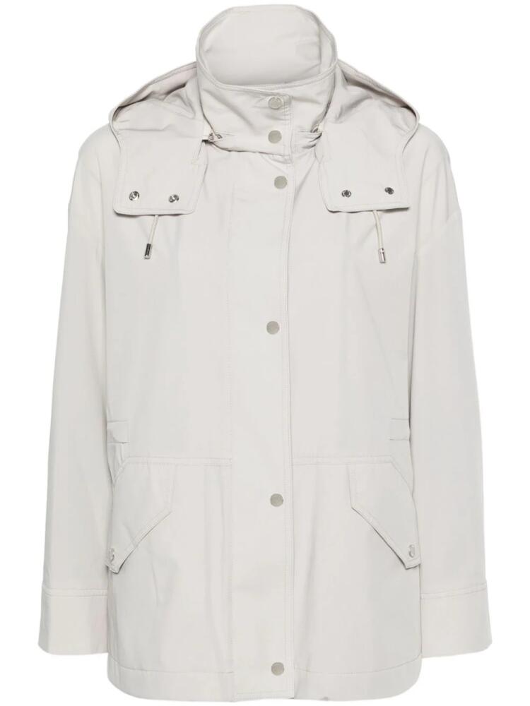 Moorer Gala water-repellent hooded jacket - Grey Cover