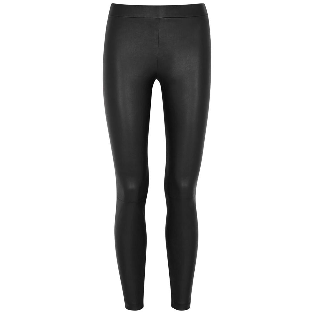 Vince Black Leather Leggings Cover