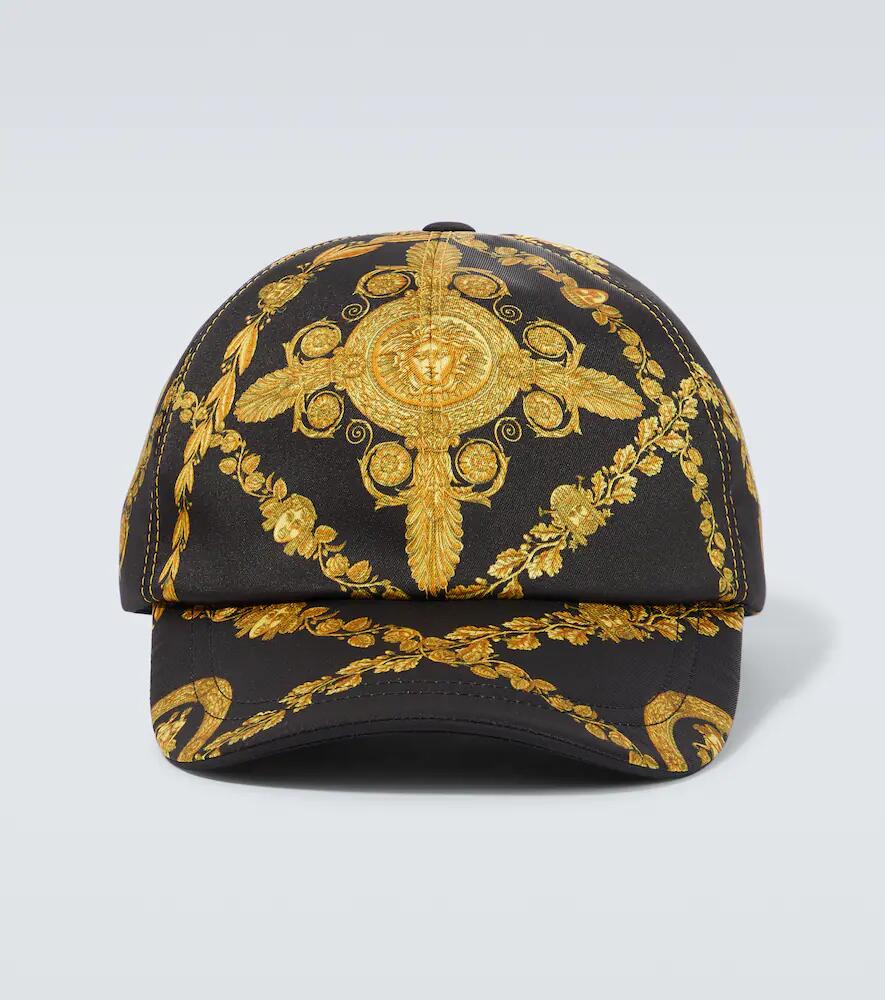 Versace Maschera Baroque satin baseball cap Cover