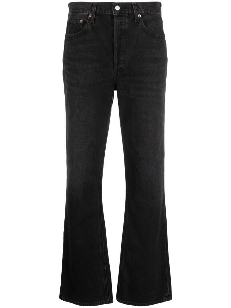 AGOLDE mid-rise straight-leg jeans - Black Cover