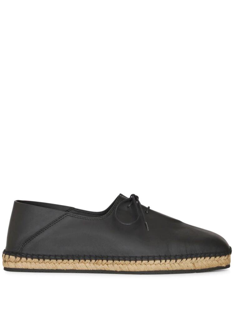 ETRO square-toe leather espadrilles - Black Cover