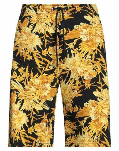 Just Cavalli Man Shorts & Bermuda Shorts Gold Cotton Cover