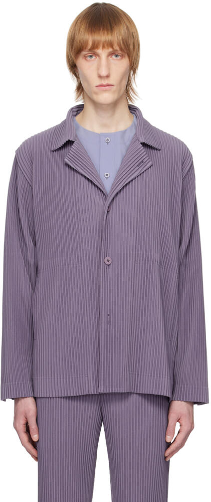 HOMME PLISSÉ ISSEY MIYAKE Purple Tailored Pleats 1 Blazer Cover