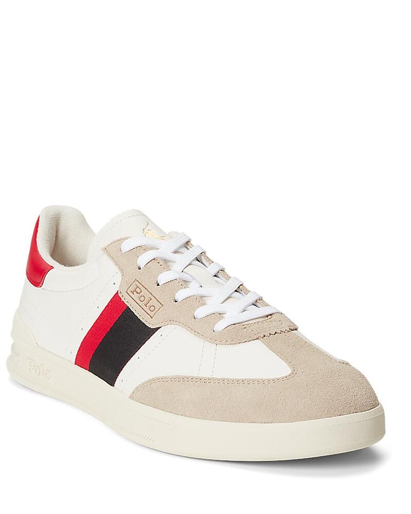 Polo Ralph Lauren Heritage Leather-Suede Sneakers Cover