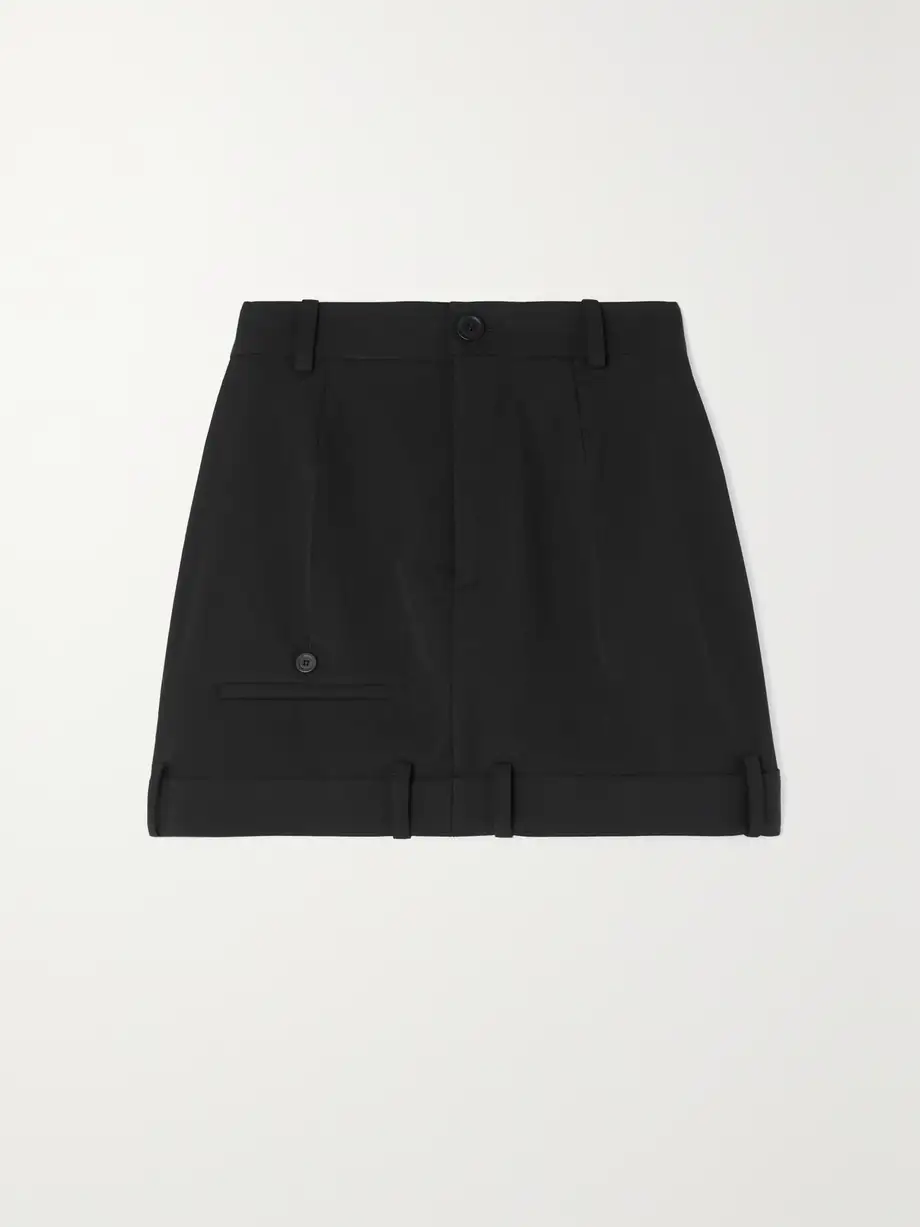 Balenciaga - Wool-twill Mini Skirt - Black Cover