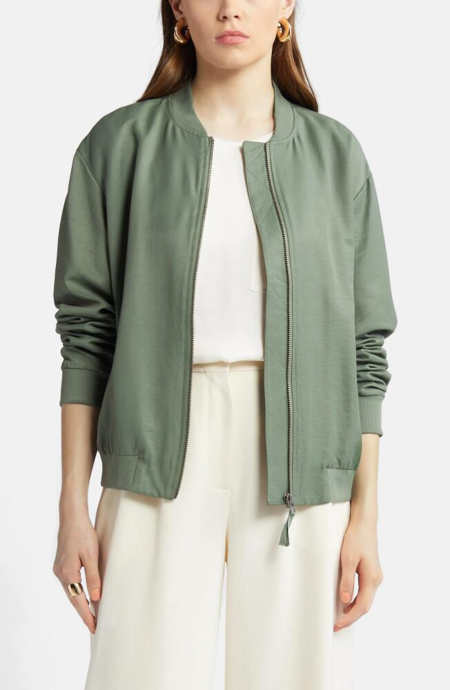 Nordstrom Bomber Jacket in Green Duck Cover