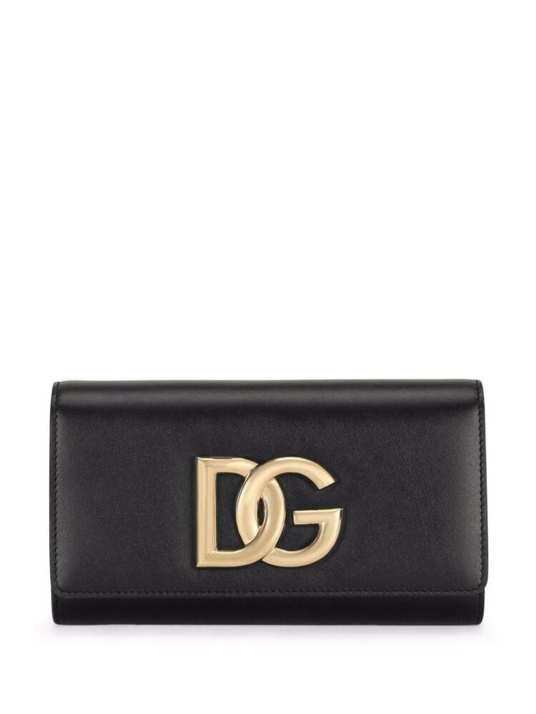 Dolce & Gabbana 3.5 leather clutch bag - Black Cover