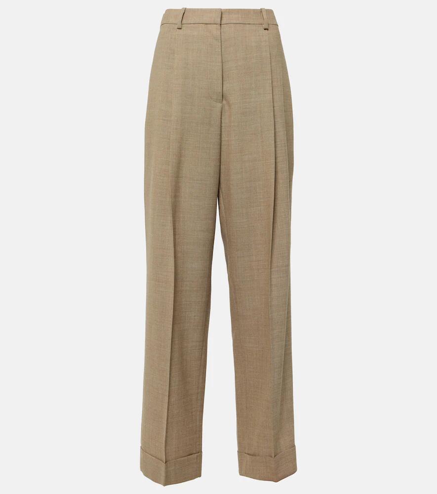 The Row Tor virgin wool wide-leg pants Cover