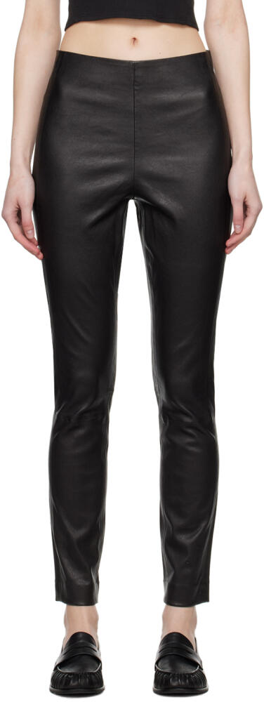 rag & bone Black Simone Leather Pants Cover