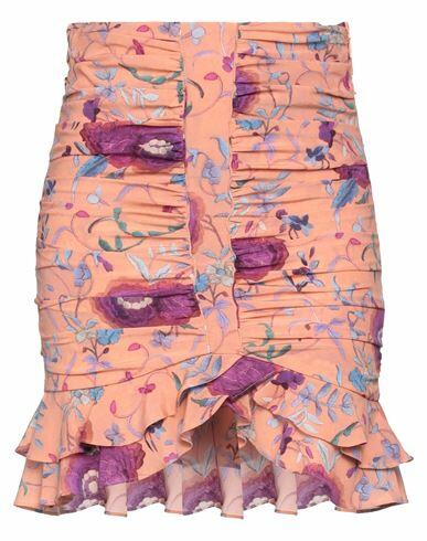 Isabel Marant Woman Mini skirt Salmon pink Silk, Elastane Cover