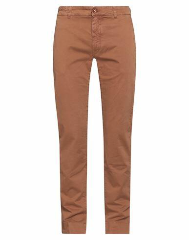 Hand Picked Man Pants Brown Cotton, Elastane Cover