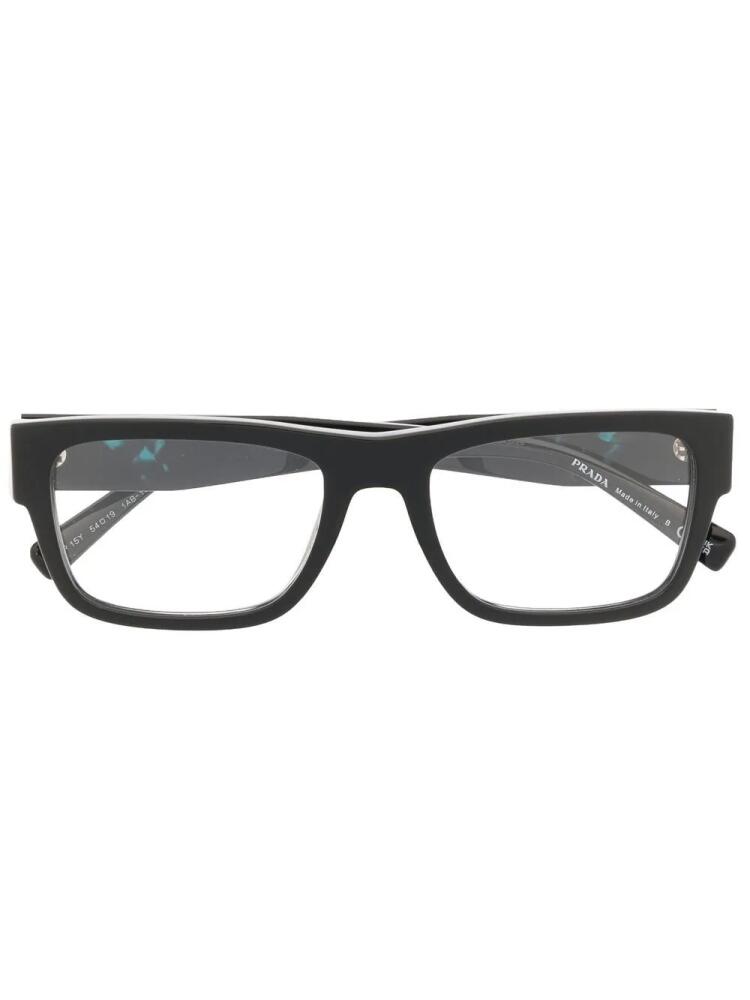 Prada Eyewear rectangle-frame glasses - Black Cover