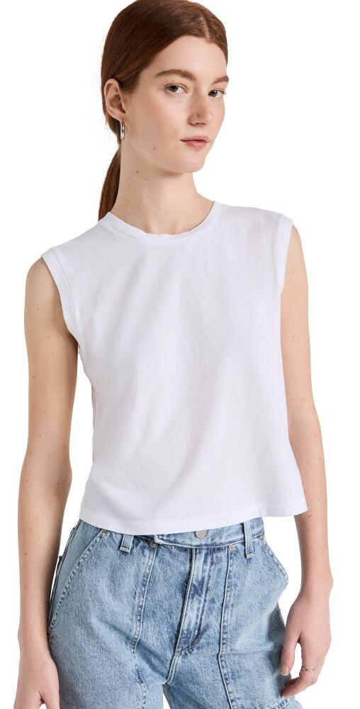 AMO Sleeveless Babe Tee White Cover