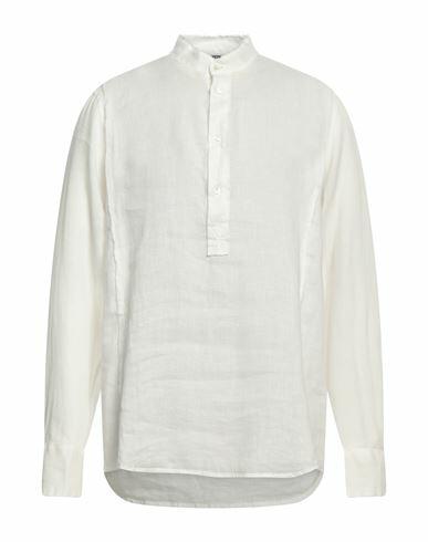 Grifoni Man Shirt White Linen Cover