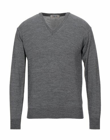 Tsd12 Man Sweater Grey Merino Wool, Acrylic Cover