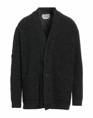 Lucques Man Cardigan Steel grey Synthetic fibers, Acetate, Wool, Merino Wool, Alpaca wool Cover