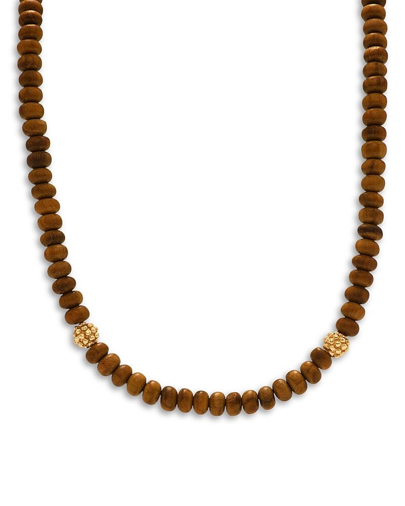 Capucine De Wulf Earth Goddess Teak Bead Necklace, 16 Cover