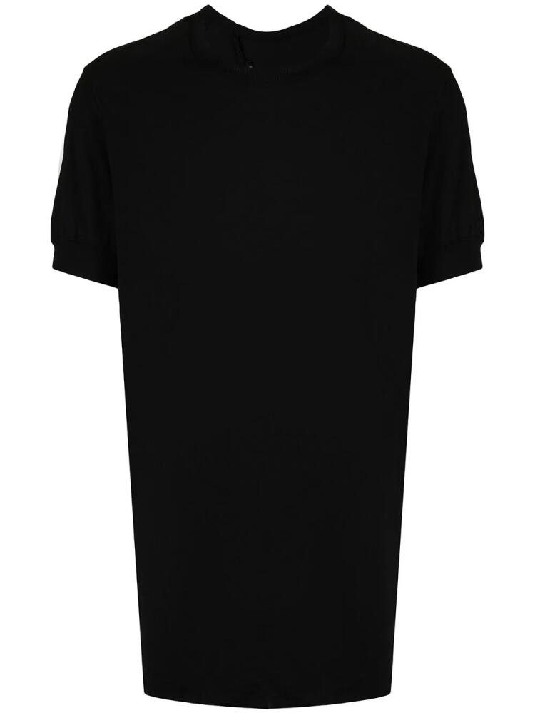 Boris Bidjan Saberi raw-cut hem cotton T-shirt - Black Cover