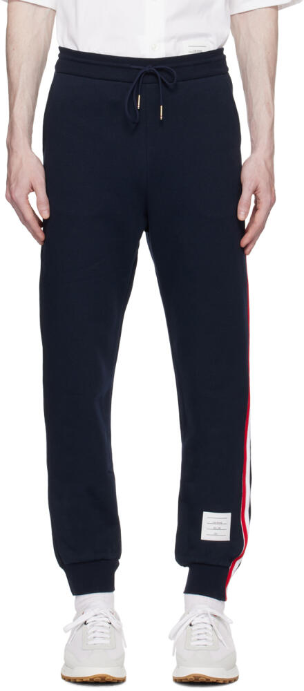 Thom Browne Navy Stripe Sweatpants Cover