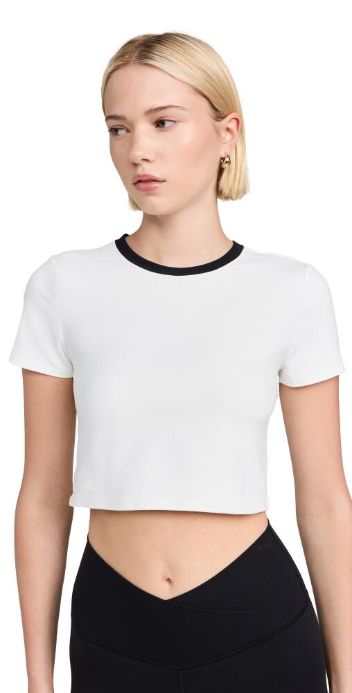 Splits59 Airweight Short Sleeve Crop Tee White/Black Cover