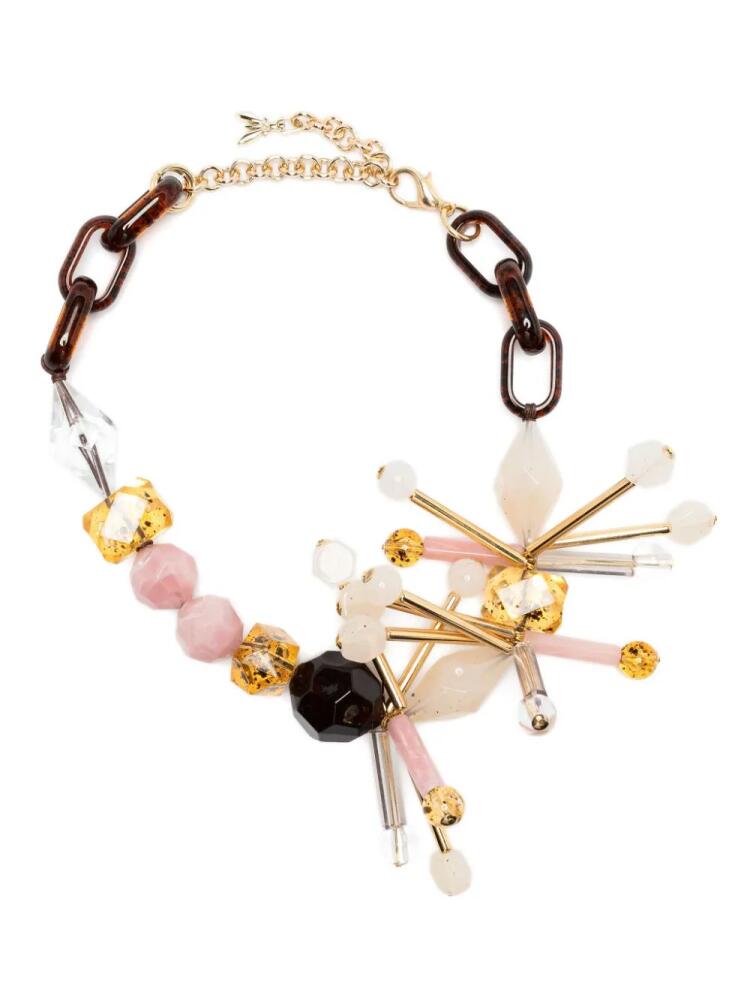 Patrizia Pepe Techno Pop Fly-charm necklace - Gold Cover