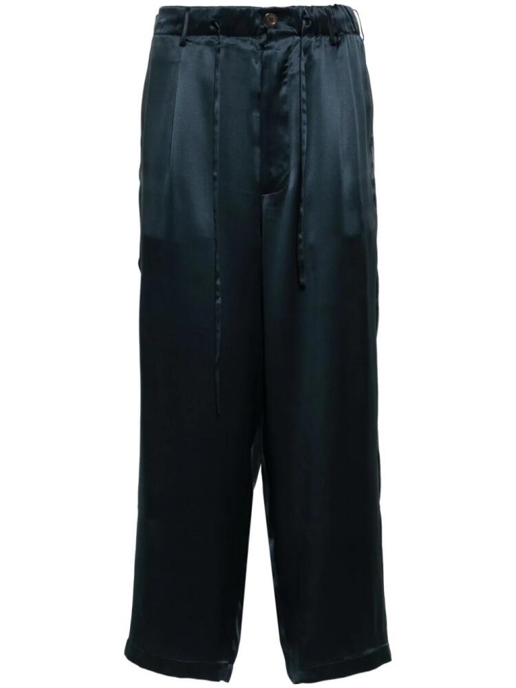 Pierre-Louis Mascia Adana silk trousers - Blue Cover