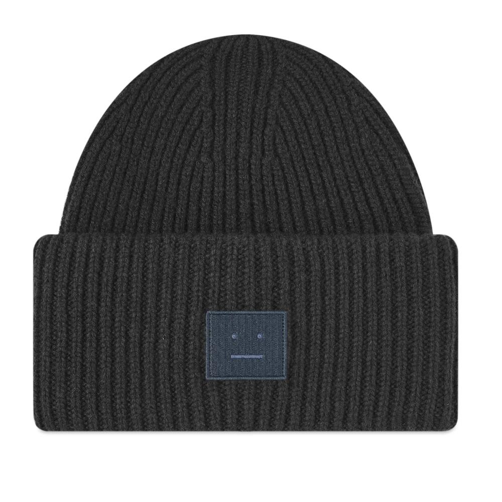 Acne Studios Men's Pansy N Face Beanie in Black Cover