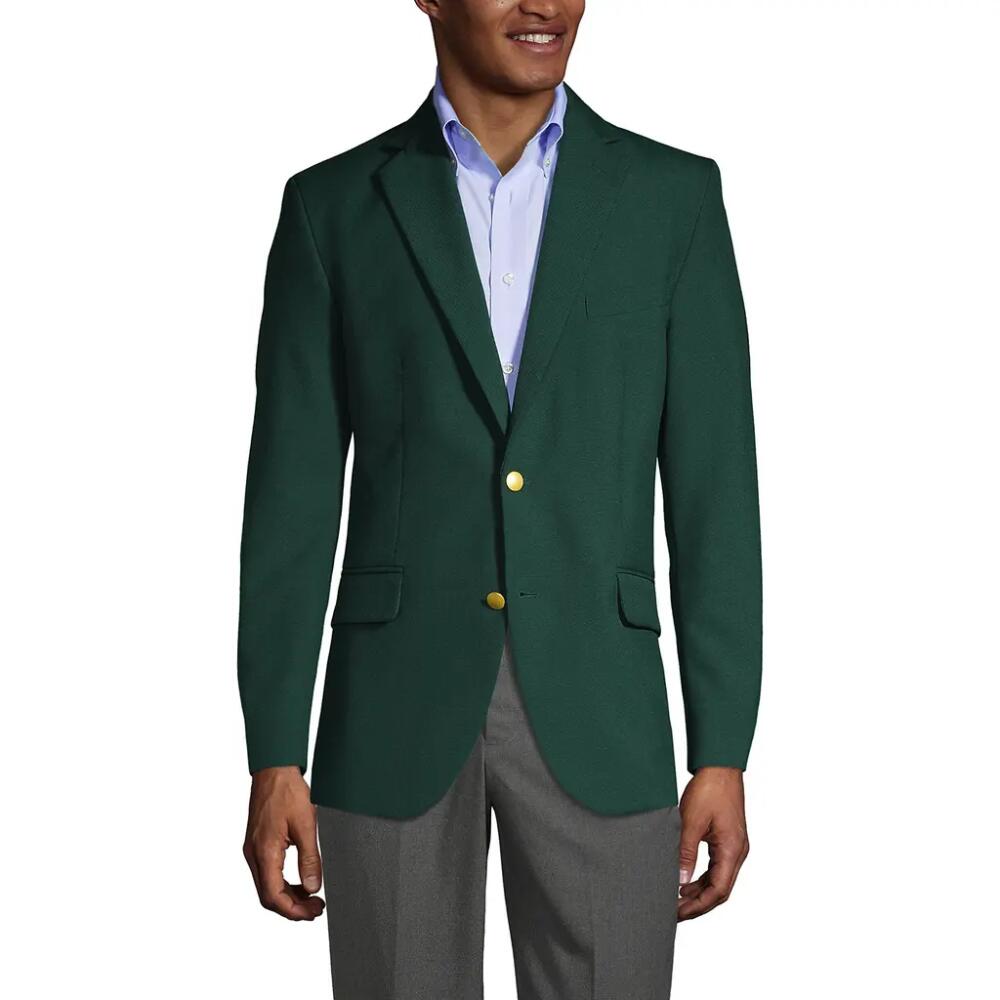 Lands' End School Uniform Hopsack Blazer in Evergreen Cover