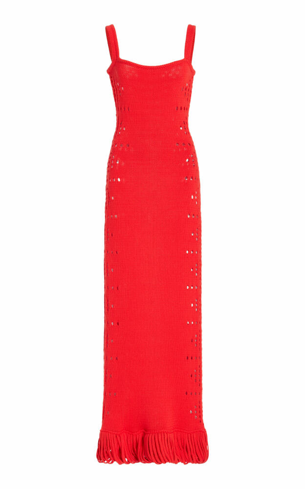 Diotima - Moore Cotton Tank Midi Dress - Red Cover