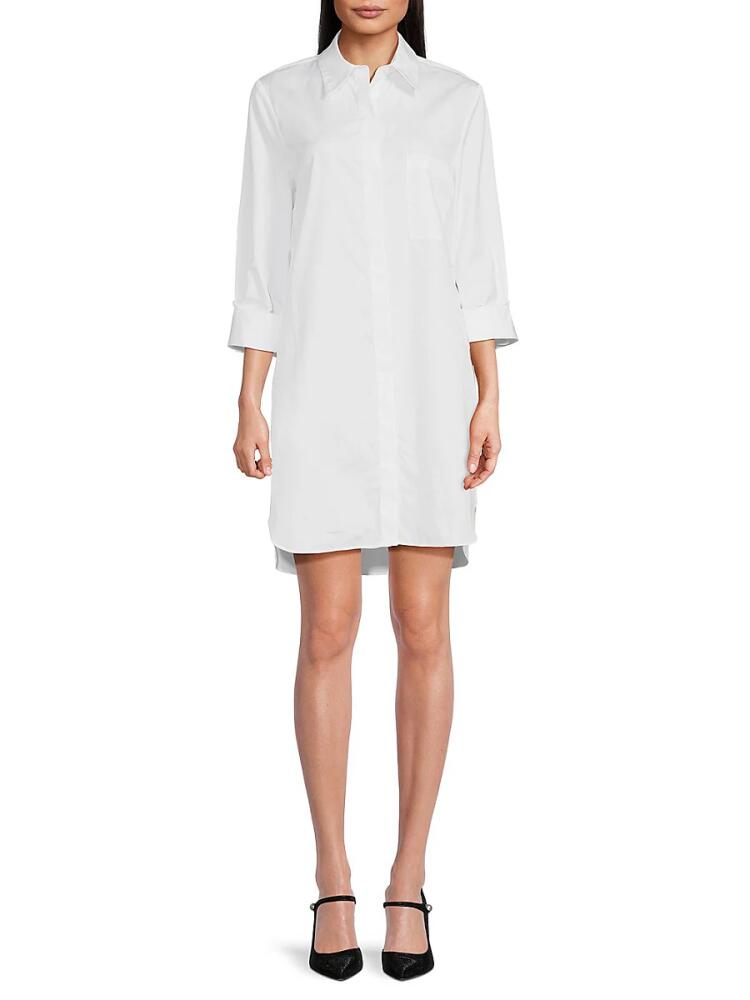 TWP Women's Drinkard Mini Shirtdress - White Cover