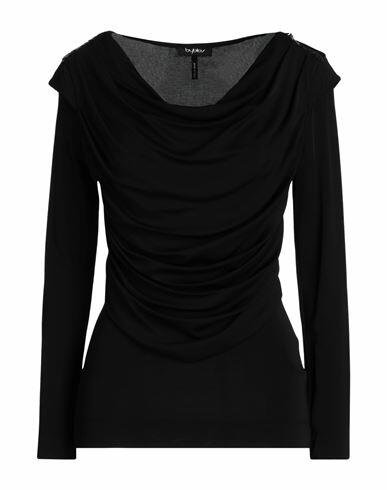 Byblos Woman T-shirt Black Viscose, Elastane Cover