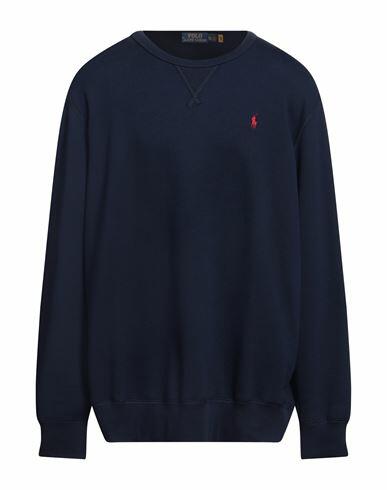 Polo Ralph Lauren Man Sweatshirt Navy blue Cotton, Polyester Cover