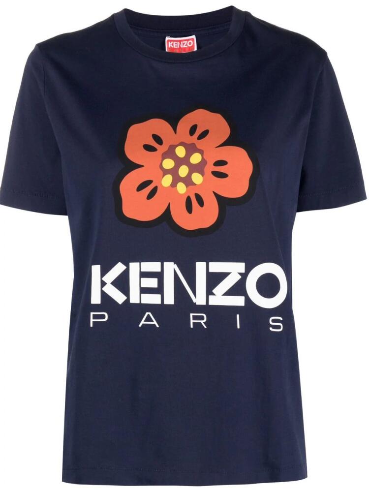 Kenzo Boke Flower-print T-shirt - Blue Cover