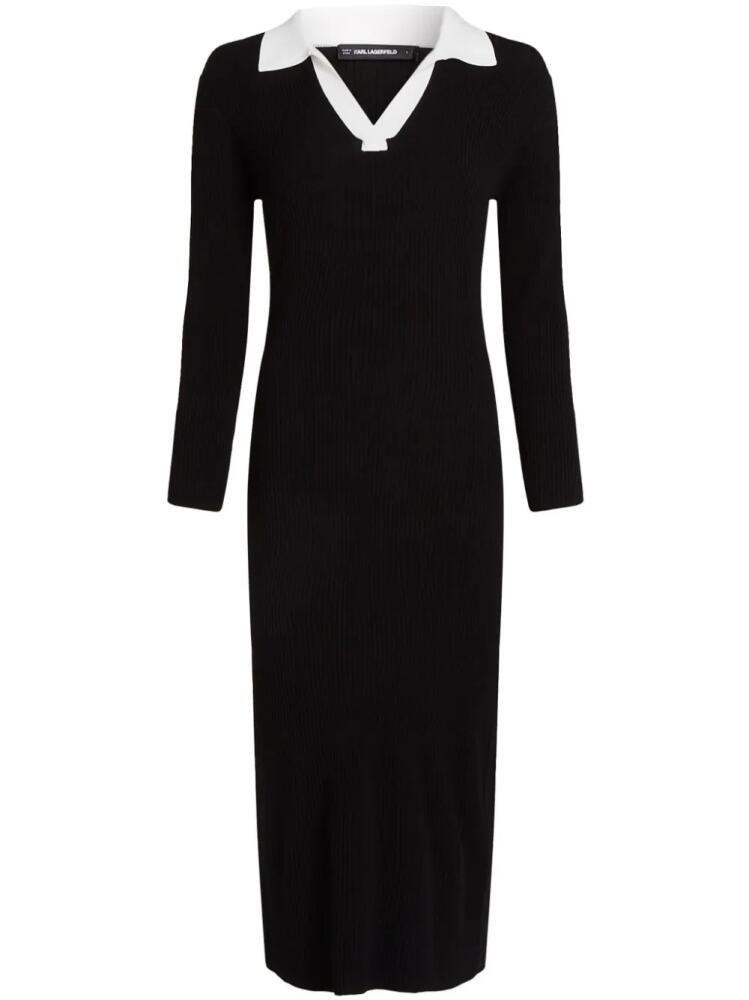 Karl Lagerfeld Essential polo dress - Black Cover