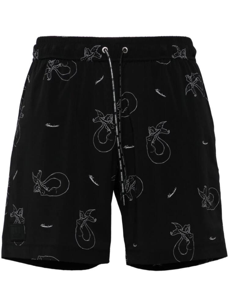 Nahmias Waistband Swim Shorts - Black Cover